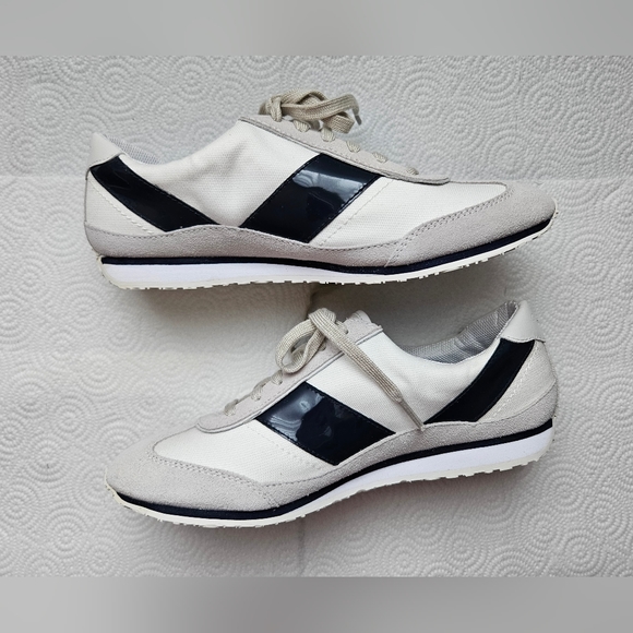 Coach Women's Mae Canvas Sneakers, Chalk/Navy, Size 8 M - Picture 4 of 10